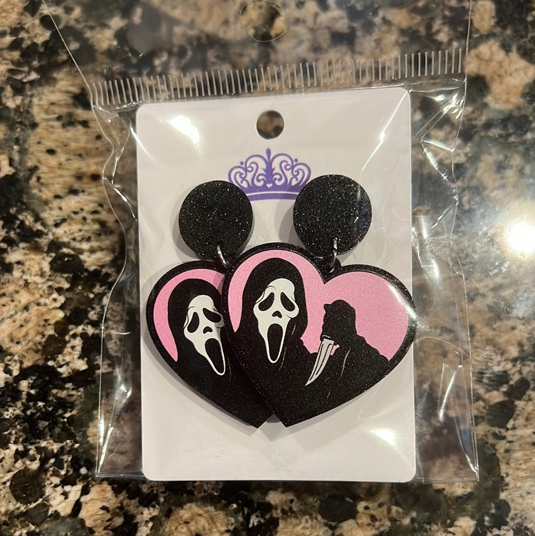 Ghostface Earrings