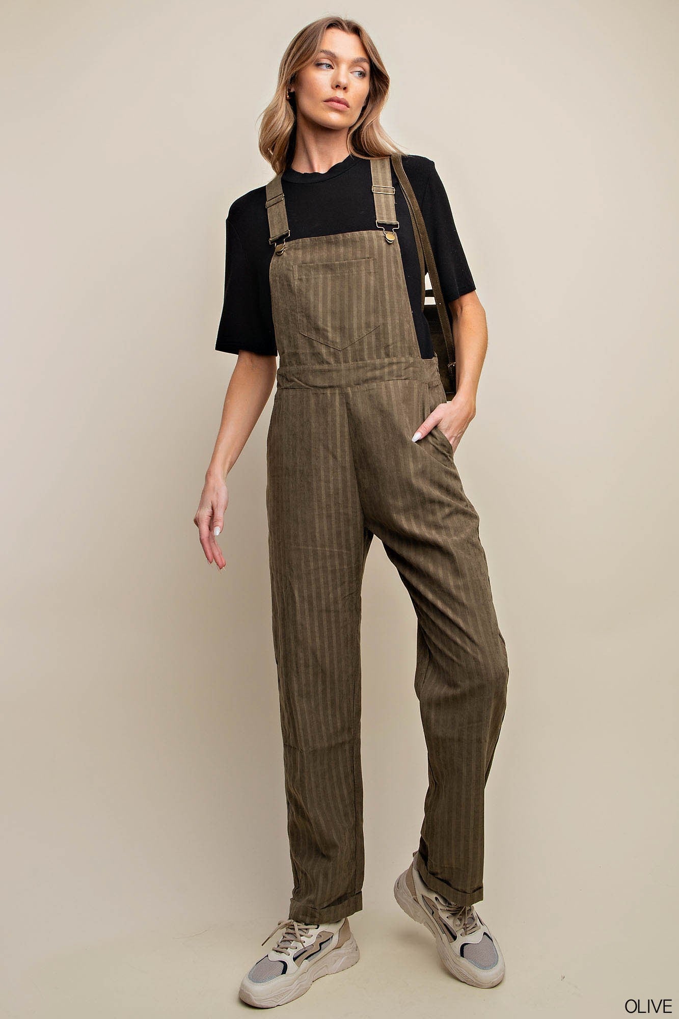 Brody Striped Overalls