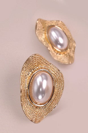 Sophia Gold Pearl Studs