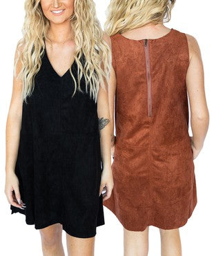 Suede Swing Dress