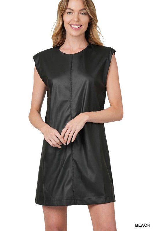 Macie Leather Dress