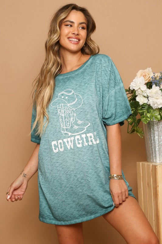 Cowgirl T-Shirt Dress