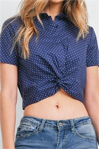 Polka Dot Crop Top