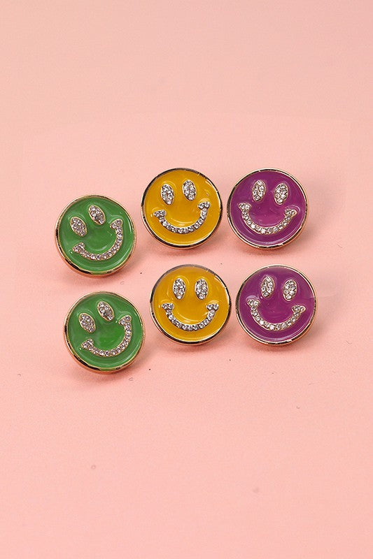 Smiley Face Studs